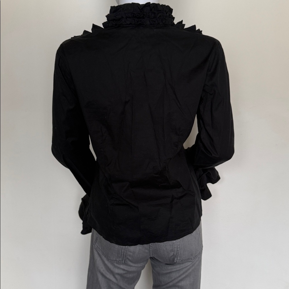 Black Ruffle Top - S - Picture 3 of 7